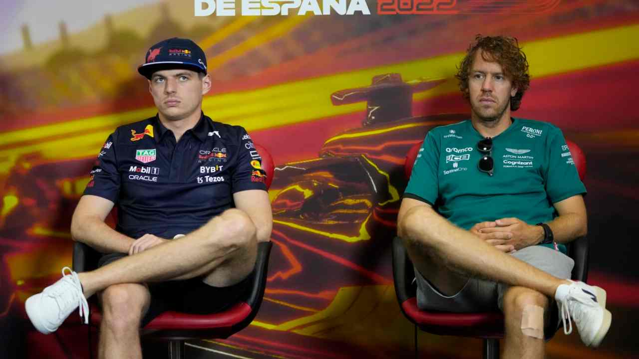 Seb Vettel Max Verstappen