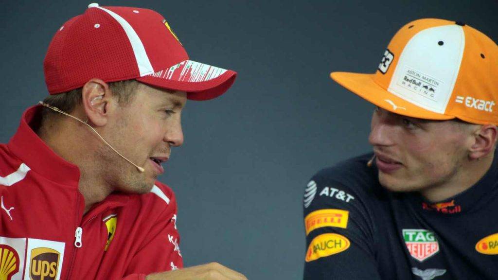 Seb Vettel Max Verstappen