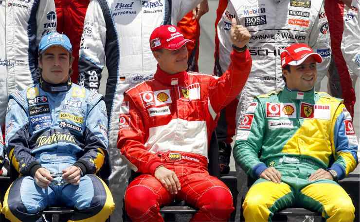 Alonso Michael Schumacher Felipe Massa