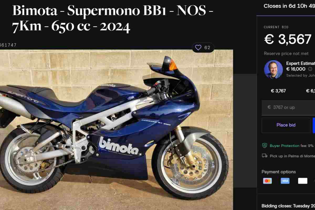 Moto italiana rara in vendita