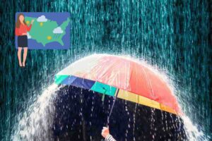 Pioggia terribile acquazzone