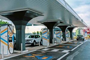 Colonna elettrica auto