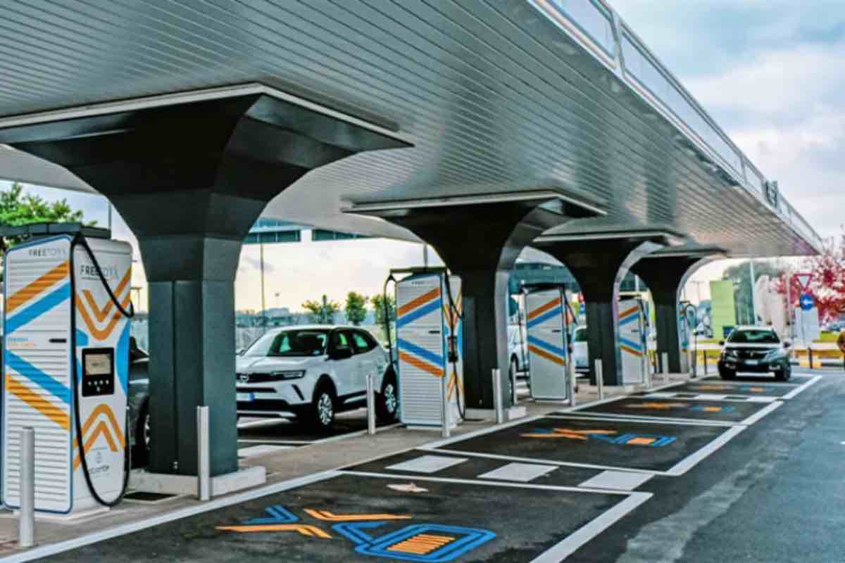 Colonna elettrica auto
