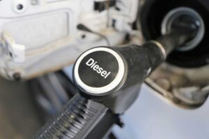 Diesel stazione di servizio trucco