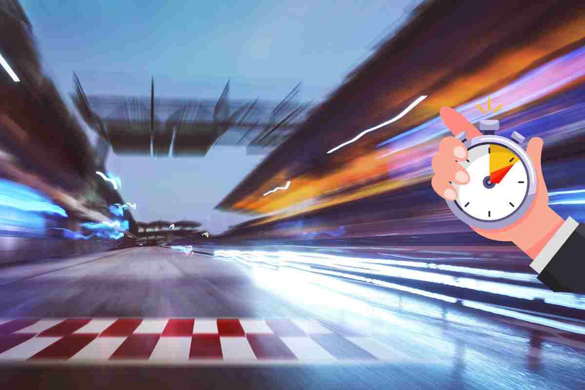 Auto giro pista