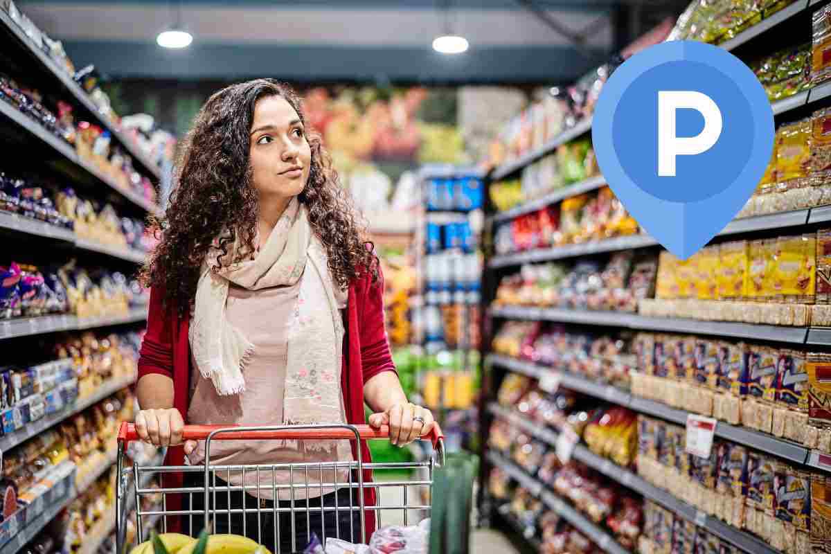 Parcheggio del supermercato 