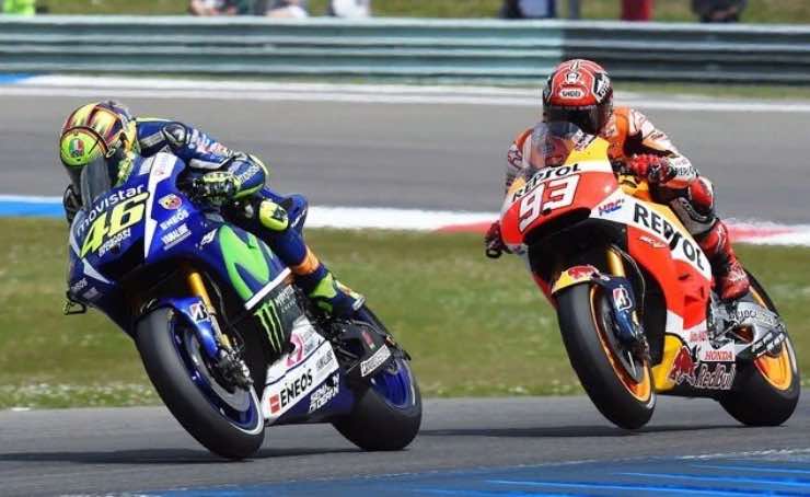 Marquez Rossi gara