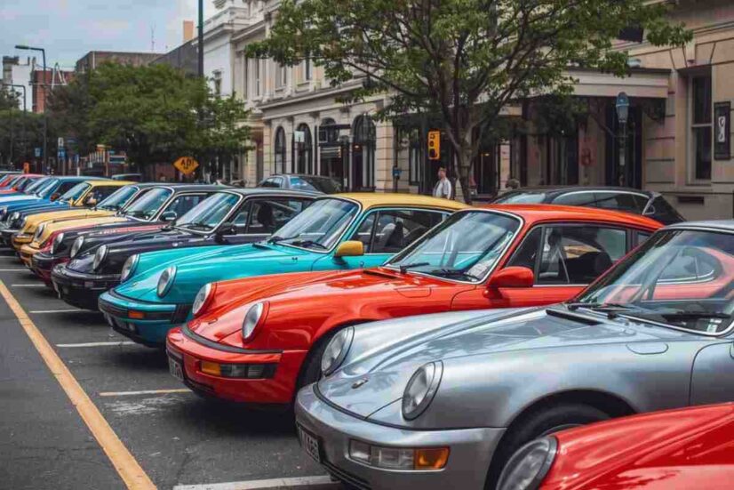 Vettura Porsche colorata