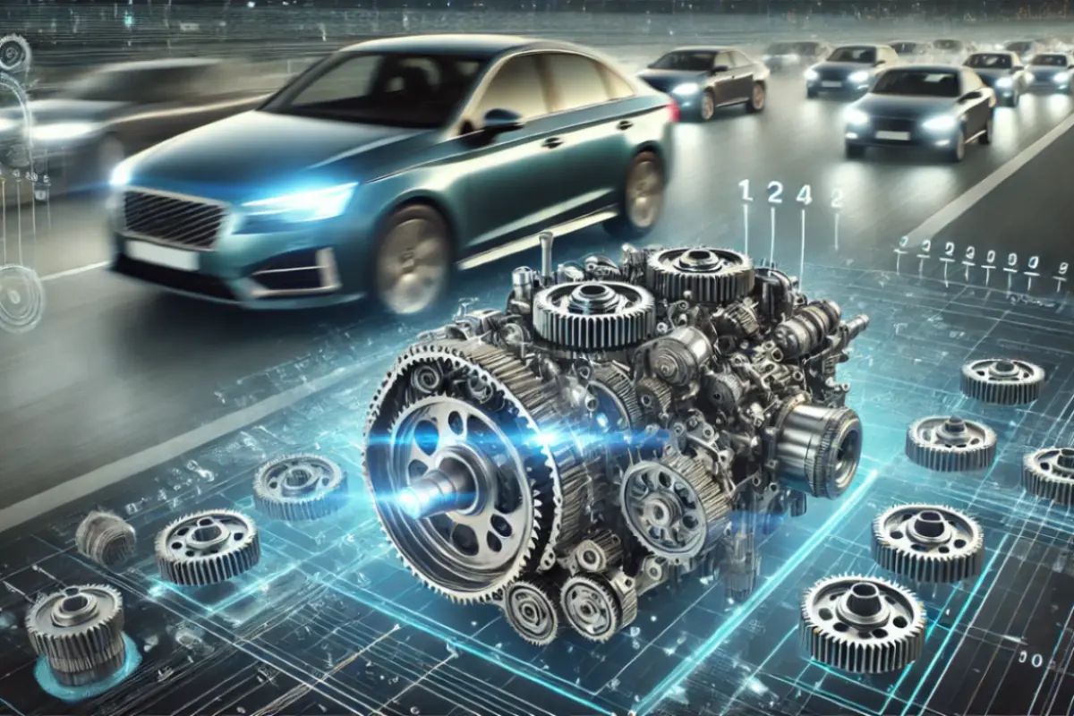 cambio automatico moderno con molti ingranaggi e rapporti nelle auto di nuova generazione