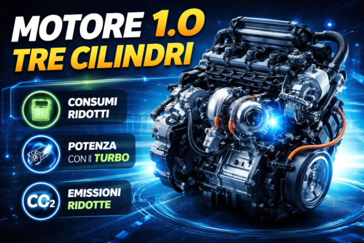 Motore mille tre cilindri turbo