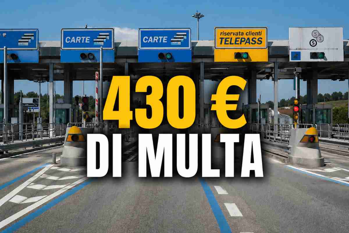 multa codice della strada per cosa
