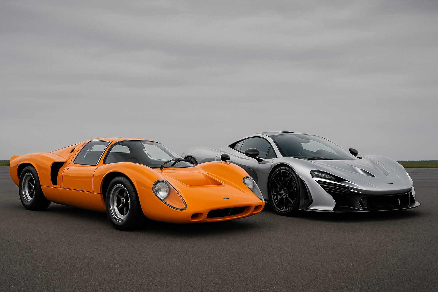 McLaren W1 vs McLaren M6GT restaurata: due epoche a confronto