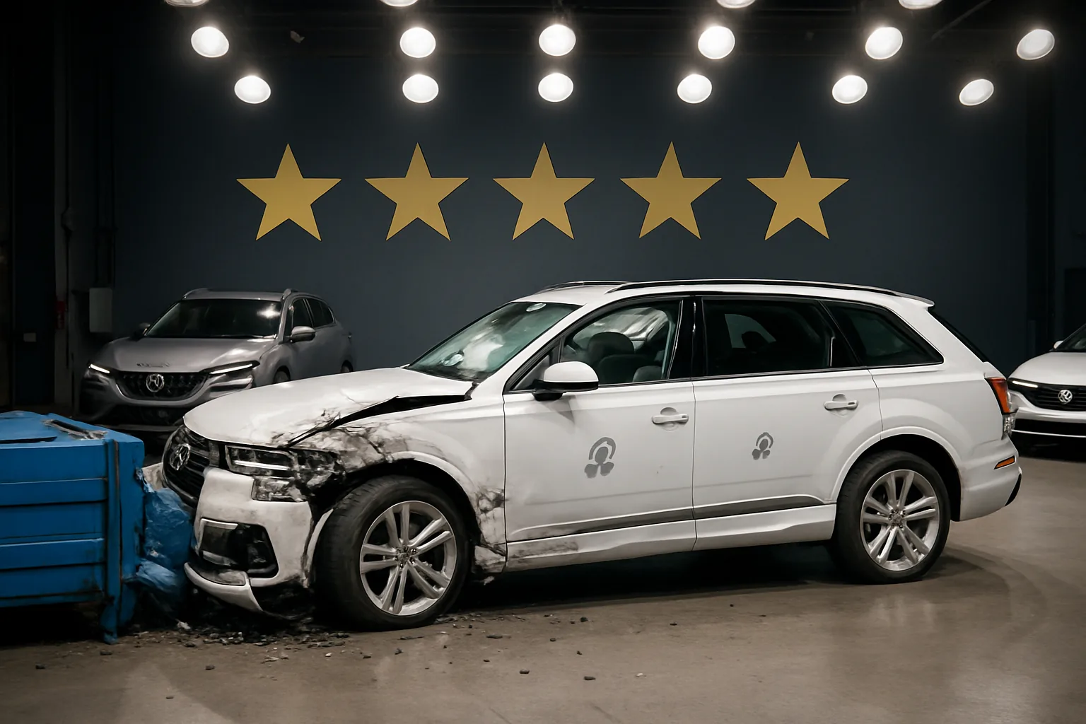 Euro NCAP: Audi Q7 ottiene 100% nei comandi fisici, 5 stelle per Xpeng X9 e Kia EV2